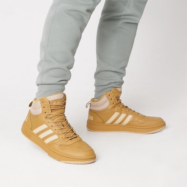 Buty sportowe męskie ADIDAS HOOPS 3.0 MID WTR if2636 kolor brązowy