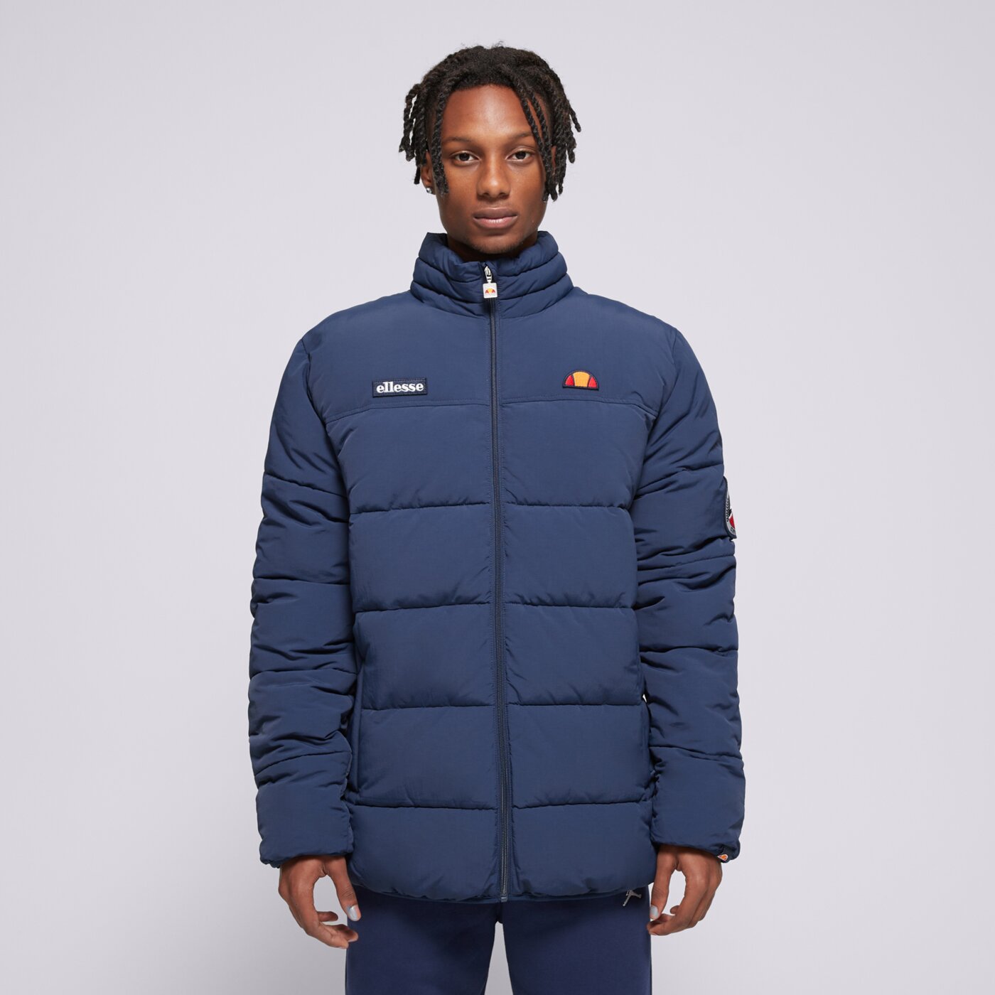 Kurtka zimowa męska ELLESSE KURTKA PUCHOWA NEBULA PADDED JACKET NAVY shr12789429 kolor granatowy