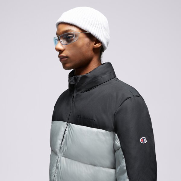 Kurtka zimowa męska CHAMPION KURTKA PUCHOWA JACKET 219191es051 kolor szary