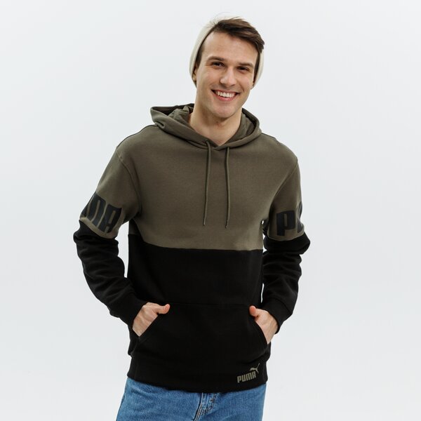 Bluza męska PUMA BLUZA POWER COLORBLOCK FL 846103 44 kolor khaki