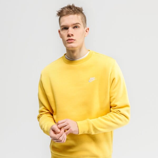 Bluza męska NIKE BLUZA SPORTSWEAR CLUB bv2662-761 kolor żółty