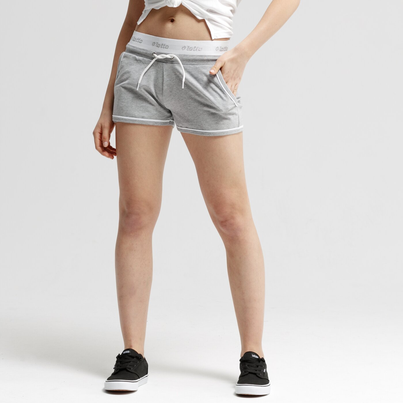 Spodenki damskie LOTTO SZORTY MODENA lo19szd15001 kolor szary