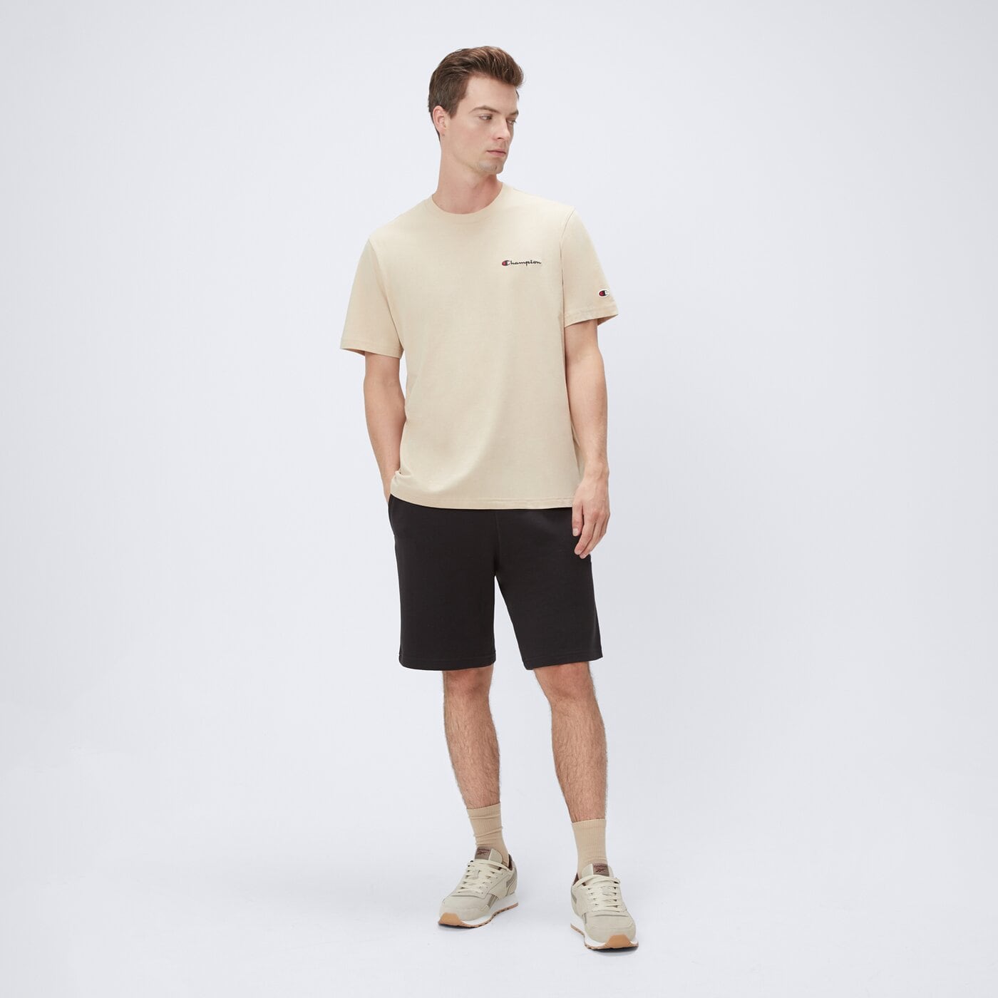 Spodenki męskie REEBOK SZORTY IDENTITY SMALL LOGO FT SHORT 100221791 kolor czarny