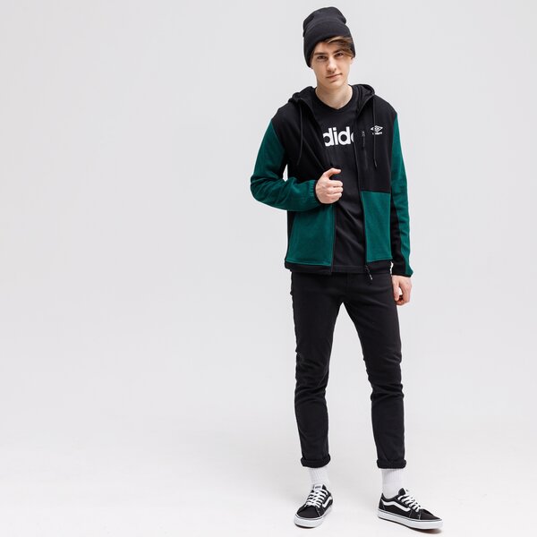 Bluza męska UMBRO BLUZA ROZPINANA Z KAPTUREM ALEK ul121blm39001 kolor zielony