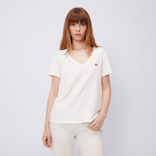 Koszulka damska LEVI'S T-SHIRT PERFECT VNECK 85341-0002 kolor biały