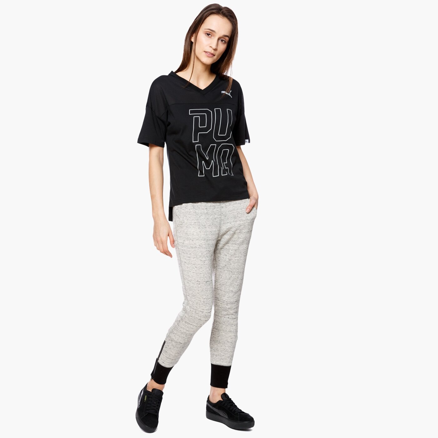 Koszulka damska PUMA T-SHIRT SS SWAGGER W 59074601 kolor czarny