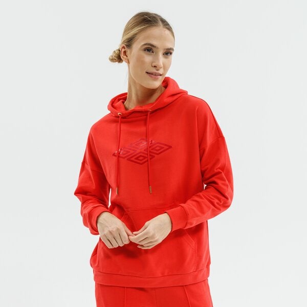 Bluza damska UMBRO BLUZA Z KAPTUREM OCARINA ul321bld21002 kolor czerwony