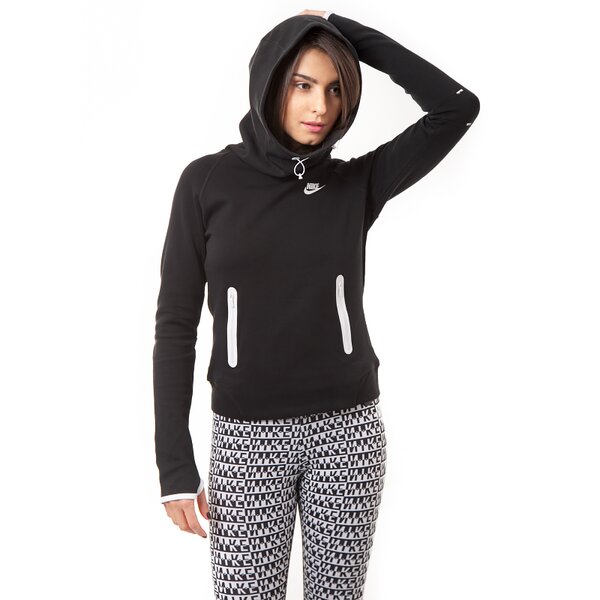 Bluza damska NIKE BLUZA TECH FLEECE HOODIE 642663011 kolor czarny