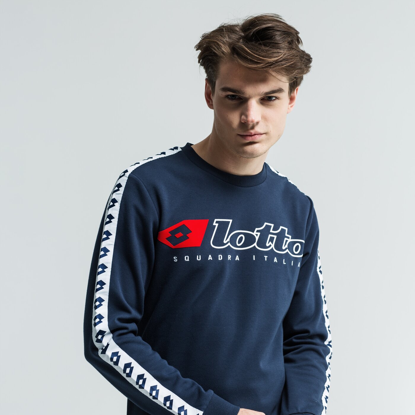 Bluza męska LOTTO BLUZA ATHLETICA DUE RN PL 211188-1ci kolor granatowy