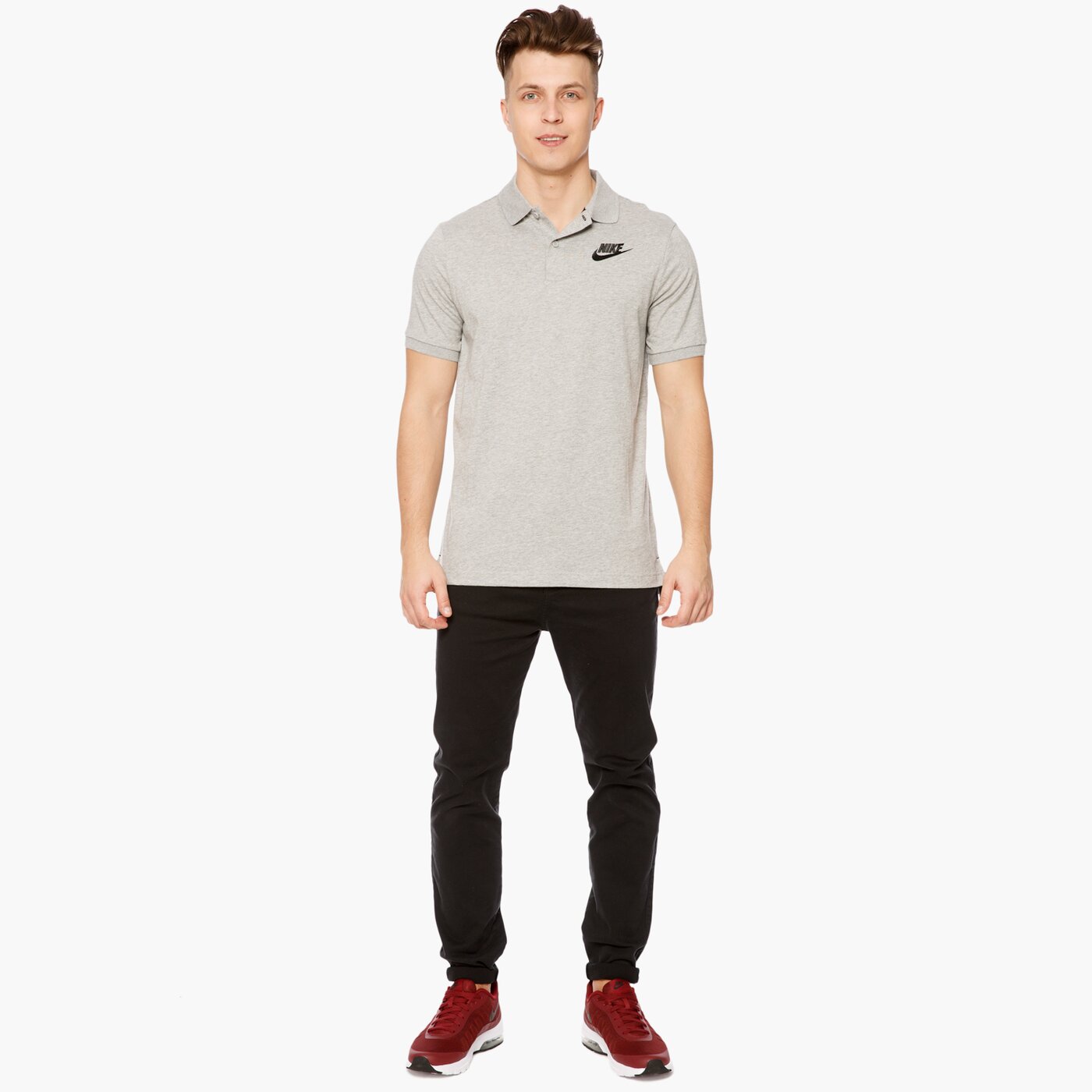 Koszulka polo męska NIKE POLO M NSW POLO JSY MATCH 832865063 kolor szary