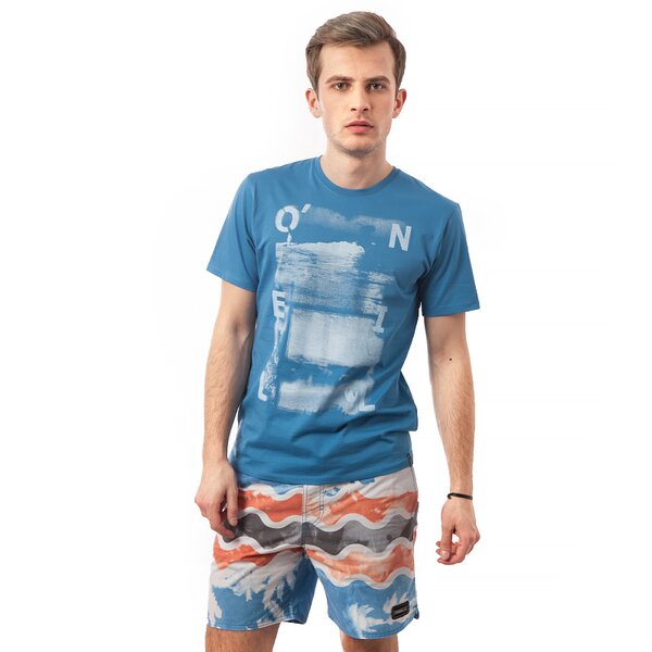 Koszulka męska O'NEILL T-SHIRT LM S/SLV TEE 5036085084 kolor niebieski