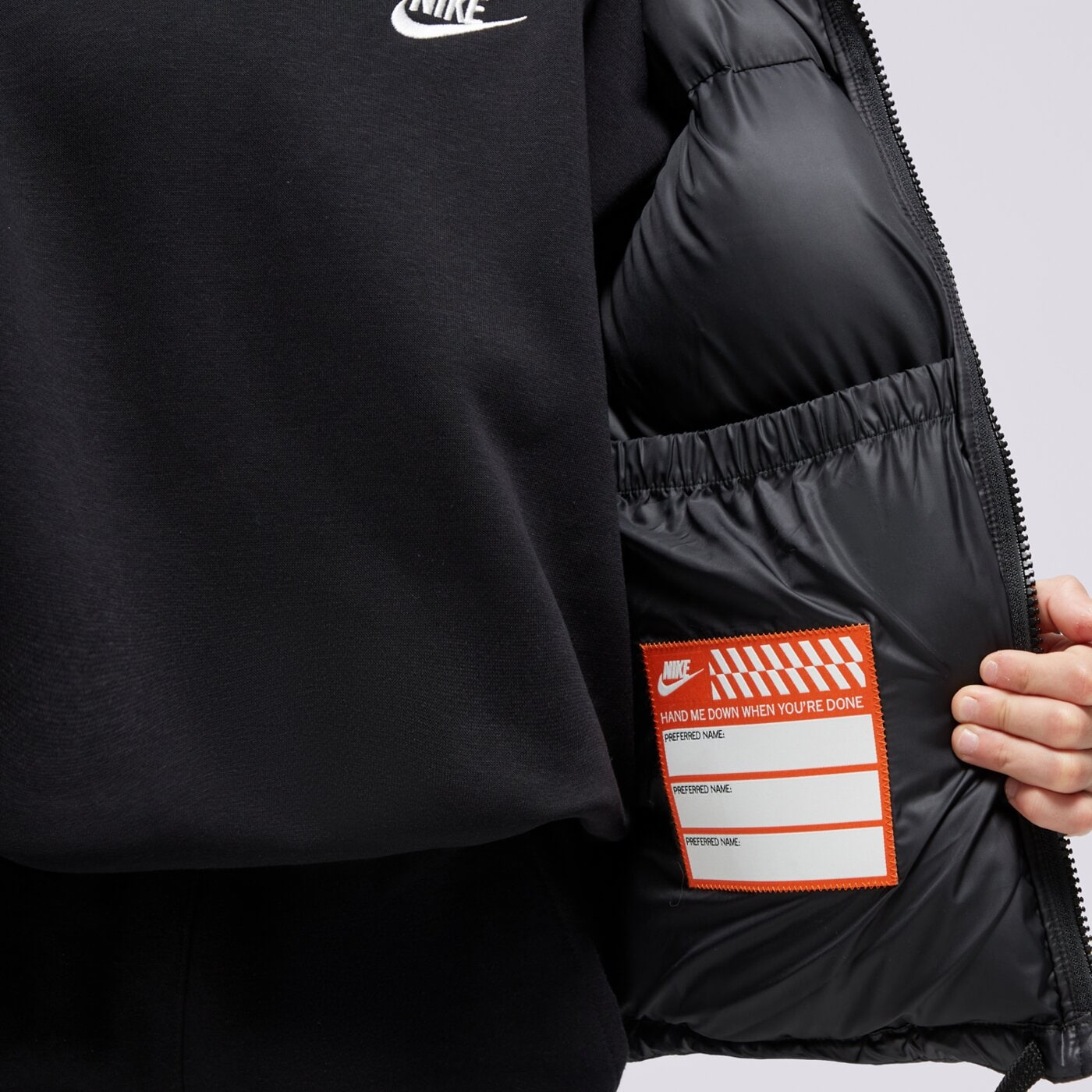 Kurtka zimowa dziecięca NIKE KURTKA ZIMOWA K NSW TF RPL HGH SYNFL U fd2846-011 kolor czarny