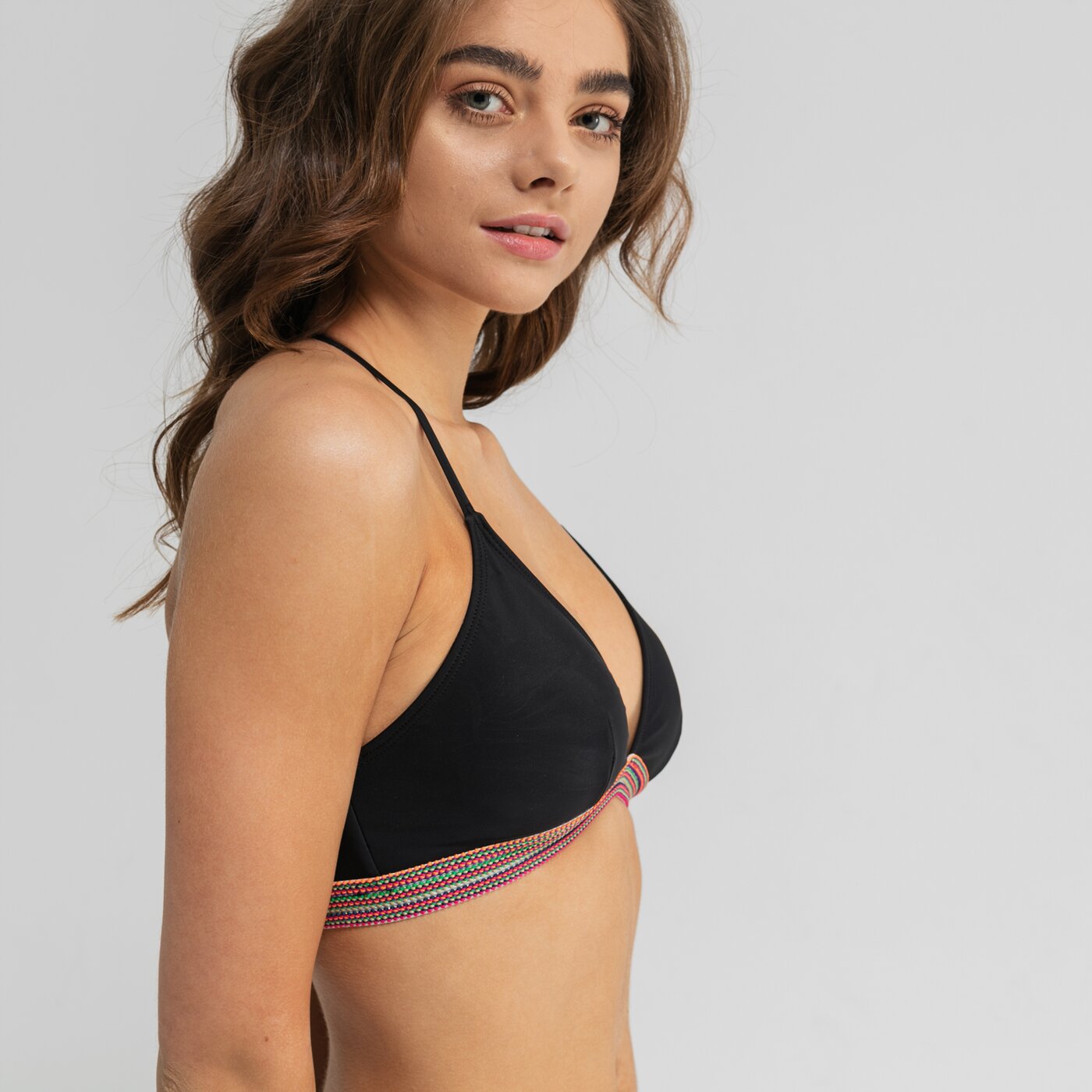 Strój kąpielowy damski LOTTO GÓRA KOSTIUMU KĄPIELOWEGO ARANCIO lo19swd08001 kolor czarny