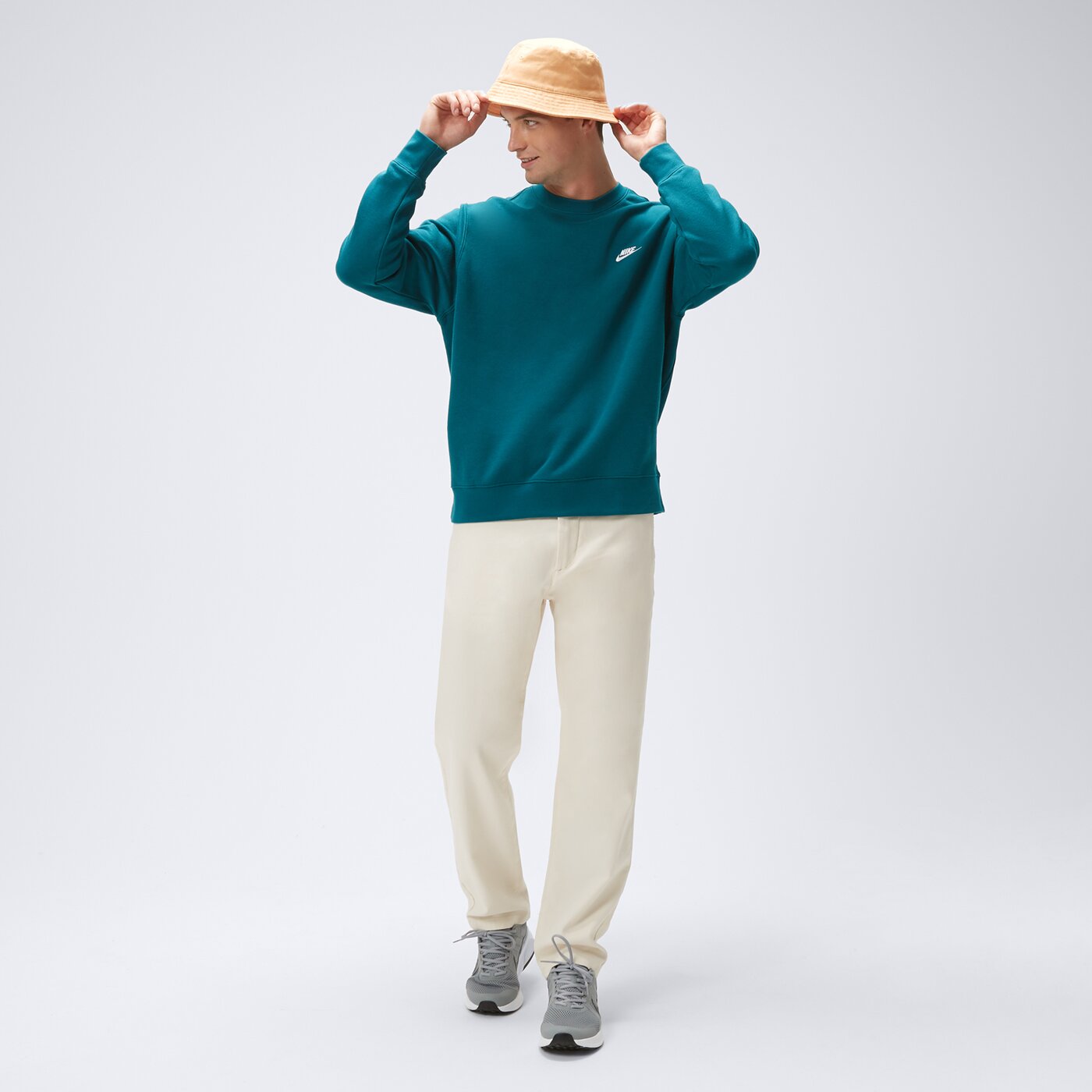 Bluza męska NIKE BLUZA NIKE SPORTSWEAR CLUB FLEECE bv2662-381 kolor zielony