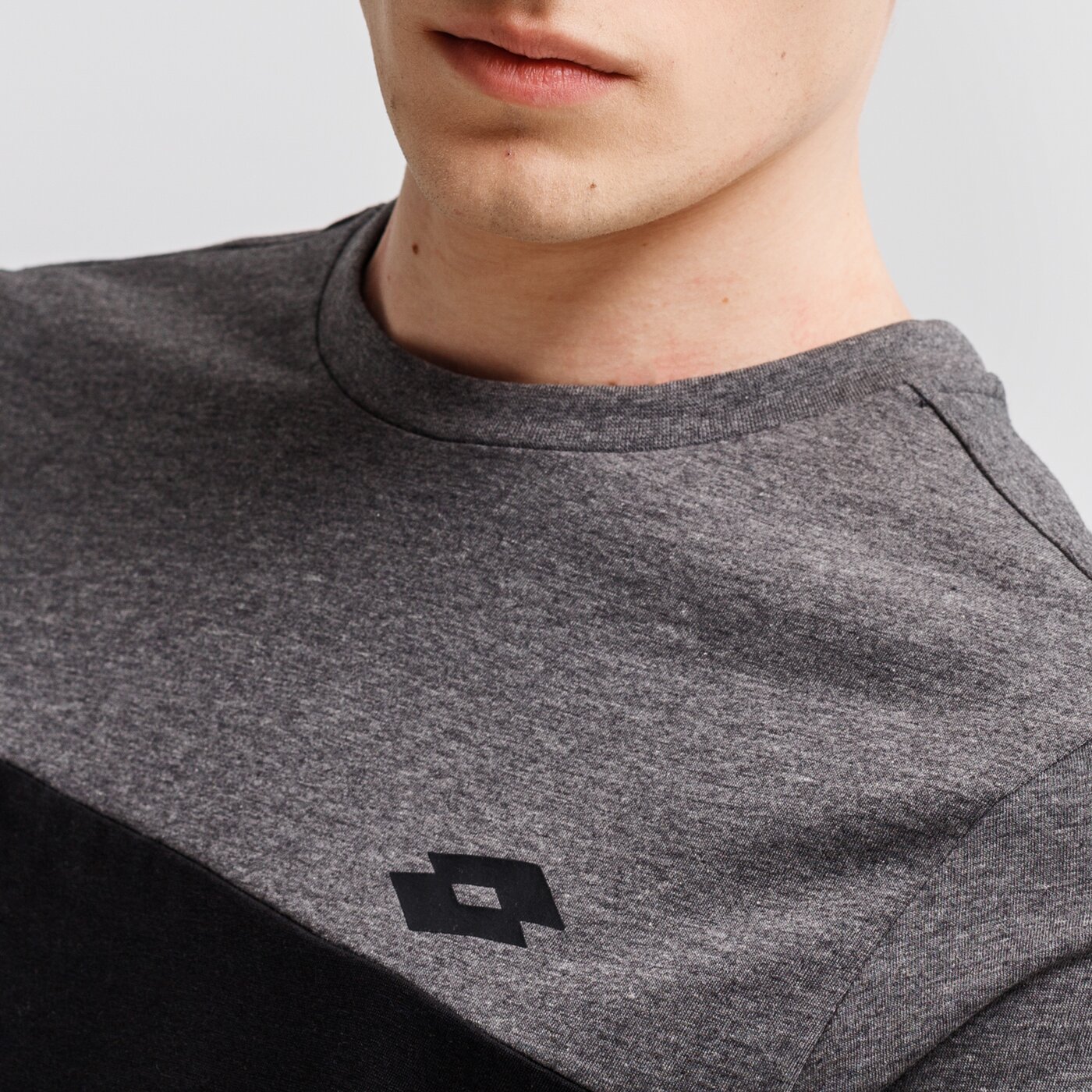 Koszulka męska LOTTO T-SHIRT DINAMICO III MEL CO 214285-1pc kolor czarny