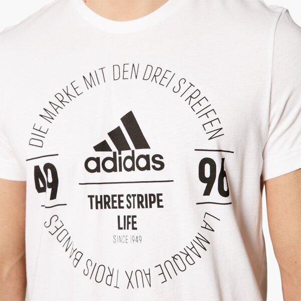 Koszulka męska ADIDAS T-SHIRT SS LOGO TEE bk2802 kolor biały