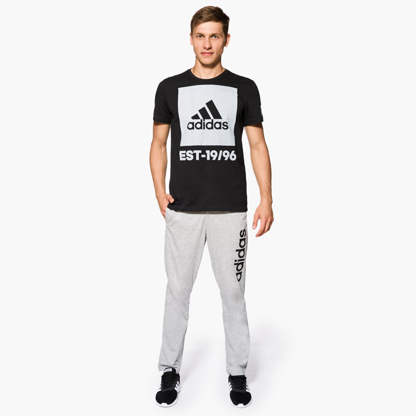Spodnie dresowe męskie ADIDAS SPODNIE COMM M TPANTSJ br4079 kolor szary
