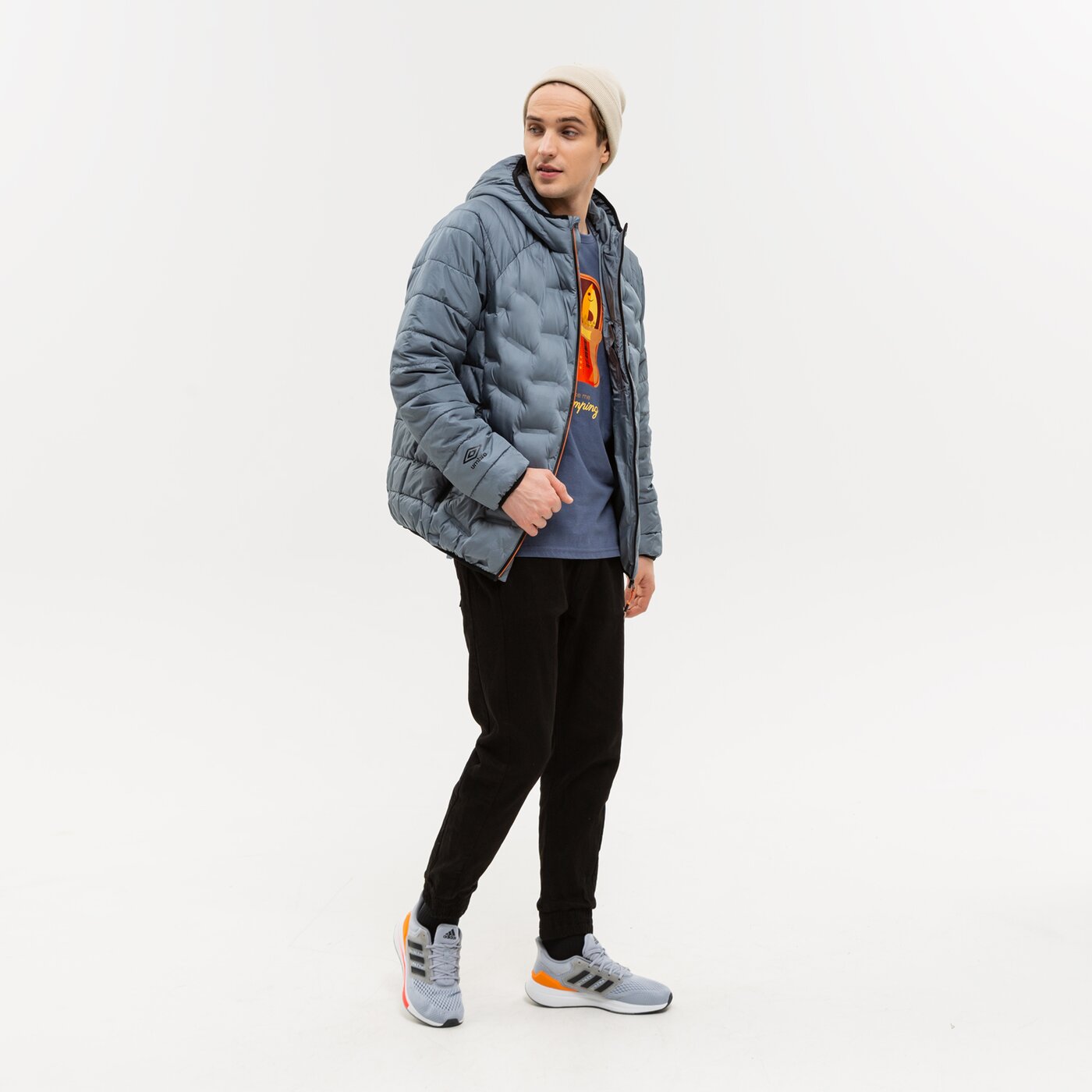 Koszulka męska UP8 T-SHIRT FERMIN up322tsm18001 kolor szary