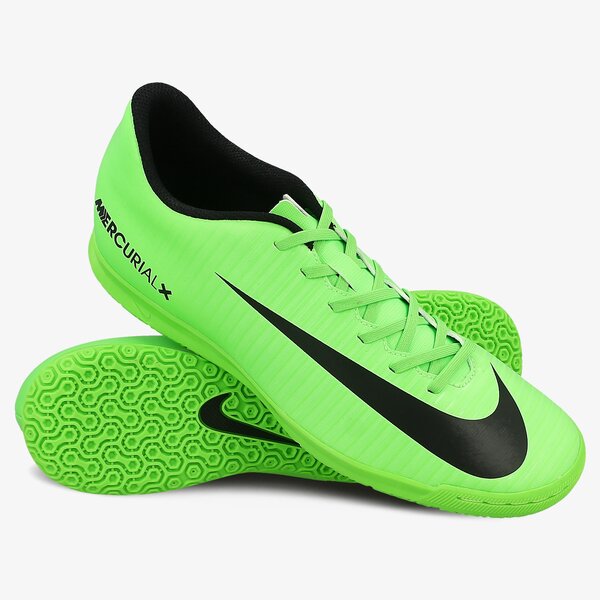 Buty piłkarskie męskie NIKE MERCURIALX VORTEX III IC 831970303 kolor zielony