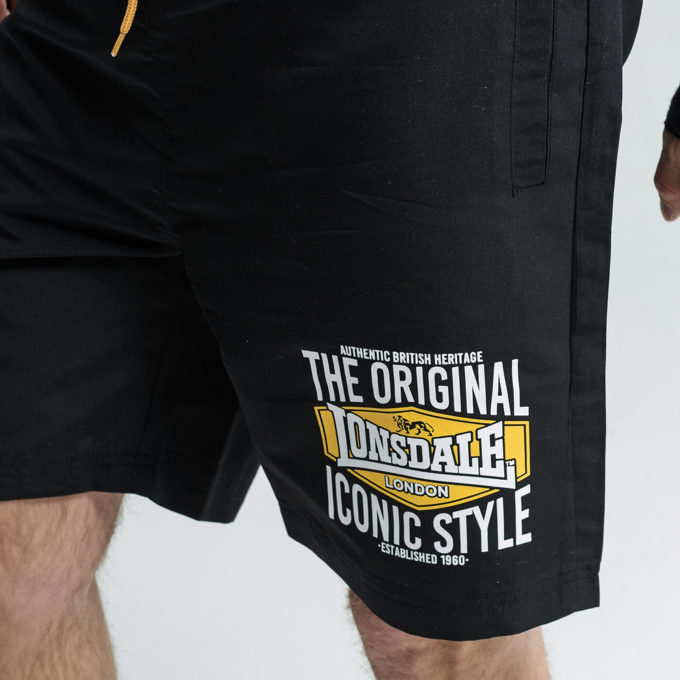 Kąpielówki męskie LONSDALE KĄPIELÓWKI GRETTON 1139691000 kolor czarny