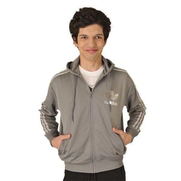 Bluza męska ADIDAS BLUZA   ADI HOODED FLOC v32632 kolor szary