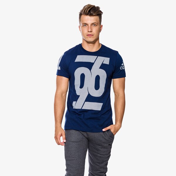 Koszulka męska ADIDAS T-SHIRT NUMBER cd9234 kolor granatowy