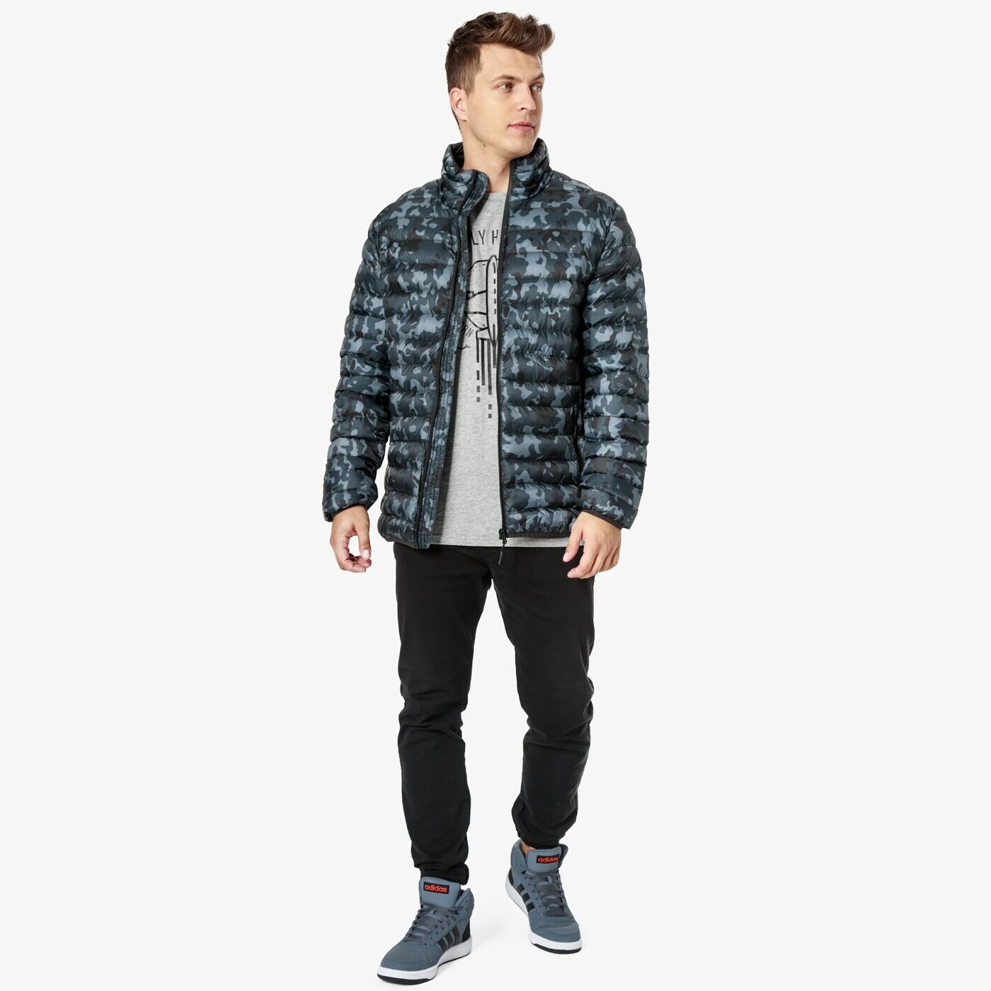 Koszulka męska LOTTO T-SHIRT SS FLYHIGH lo38tsm36001 kolor szary