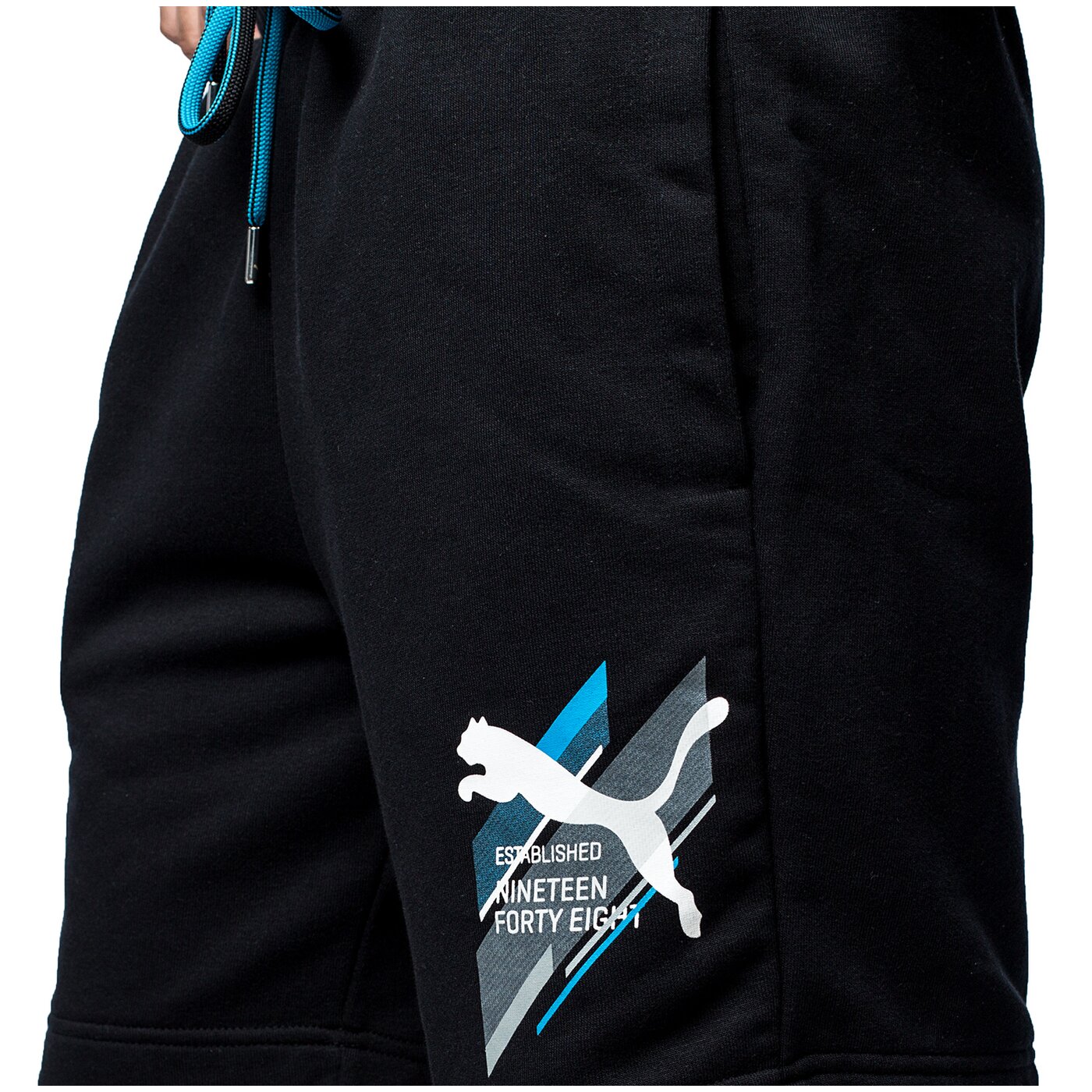 Spodenki męskie PUMA SZORTY FUN DRYGRAPHIC SWEAT BERMUDA 83653001 kolor czarny