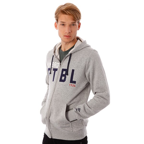 Bluza męska UMBRO BLUZA GRC HOODED F/Z JKT 62278u263 kolor szary