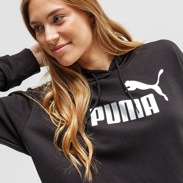 Bluza damska PUMA BLUZA Z KAPTUREM ESS+ METALLIC TR 582411 01 kolor czarny