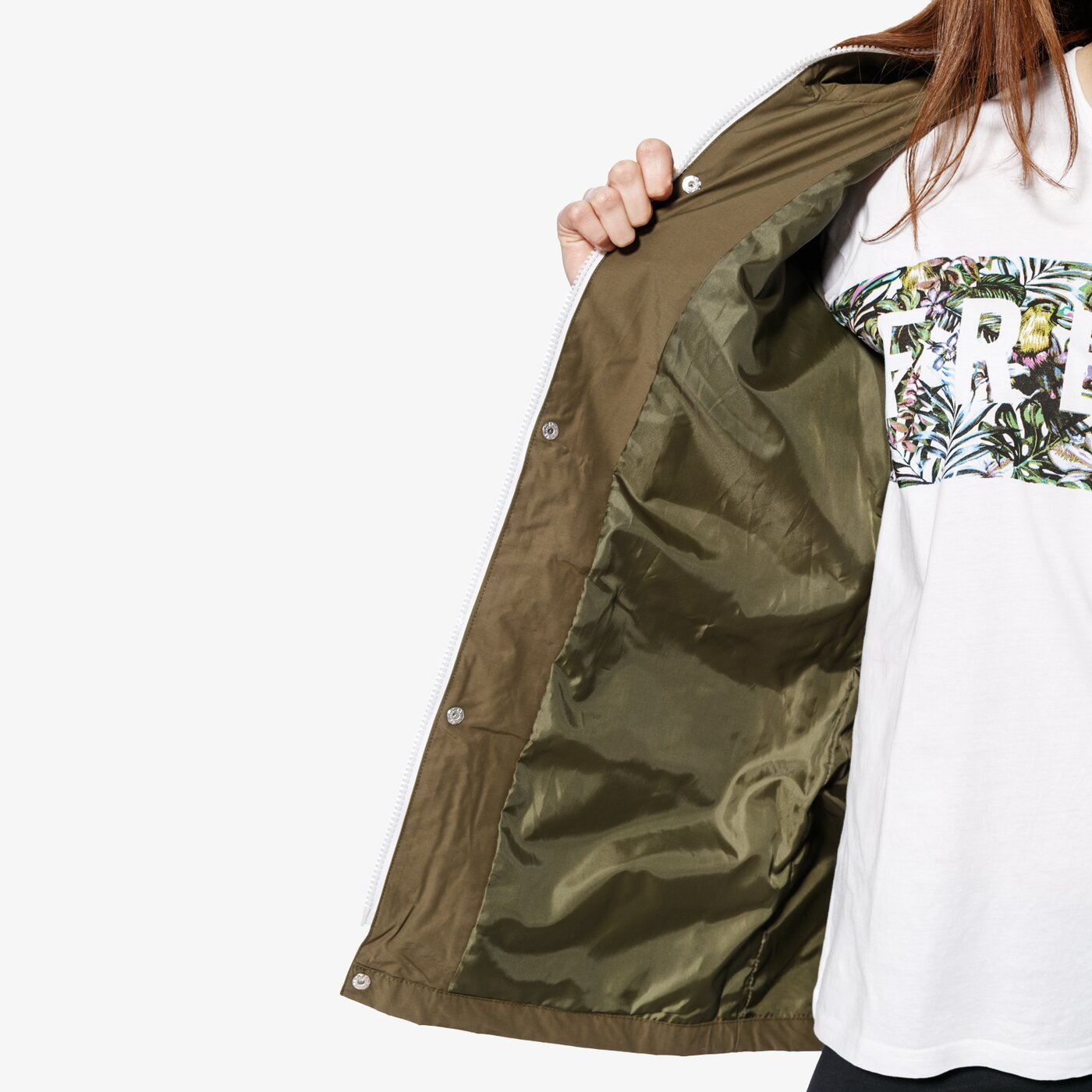 Kurtka przejściowa damska FEEWEAR KURTKA MONICA fw18kud11001 kolor khaki