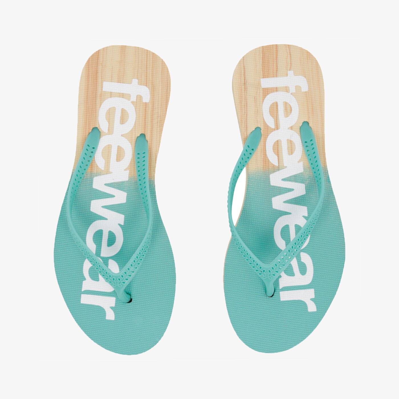 Klapki damskie FEEWEAR OMBRE fwwk119002 kolor zielony