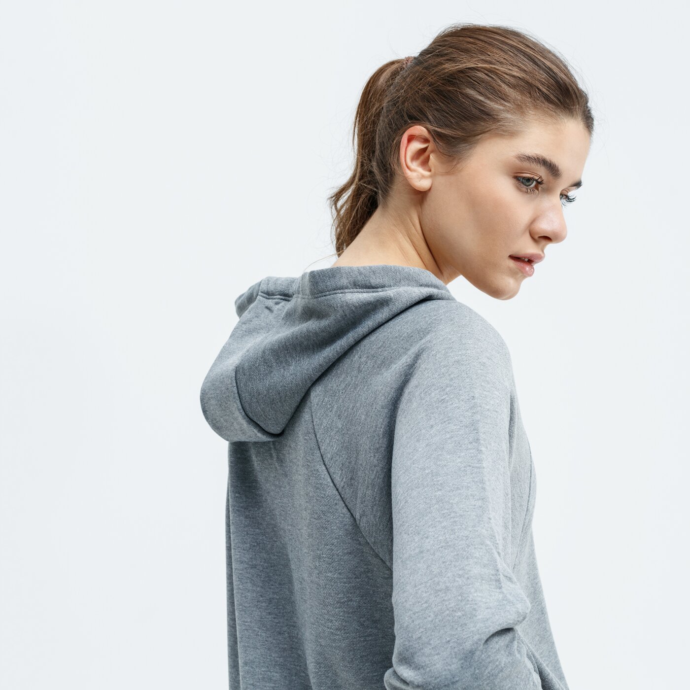 Bluza damska NIKE BLUZA W NK DRY FLC GET FIT FZ bv5039-091 kolor szary