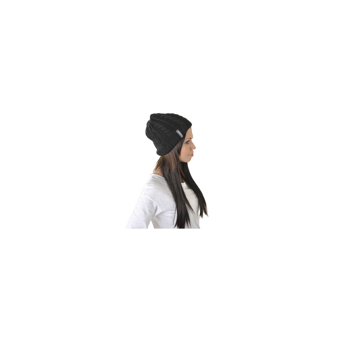 Czapka zimowa damska REEBOK CZAPKA Z BI CABLE HAT BLACK w36769 kolor czarny