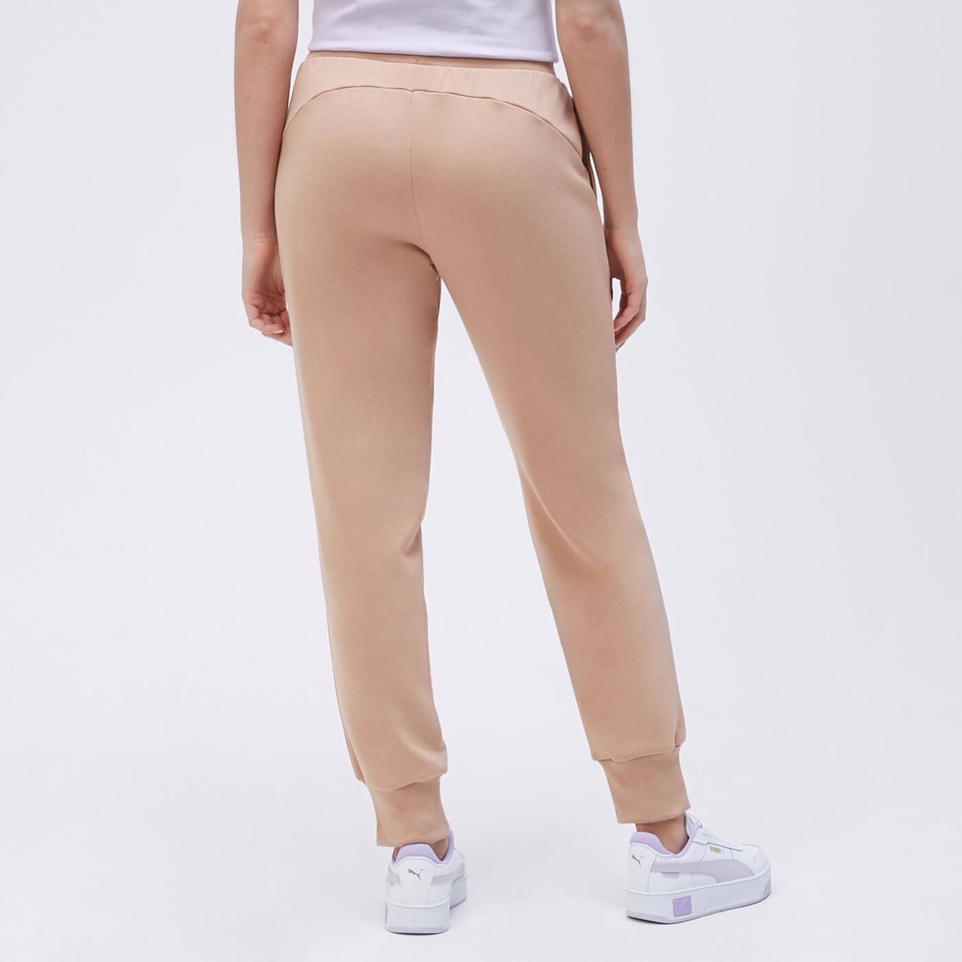 Spodnie dresowe damskie PUMA SPODNIE ESS FL CL (S) 586841 89 kolor beżowy