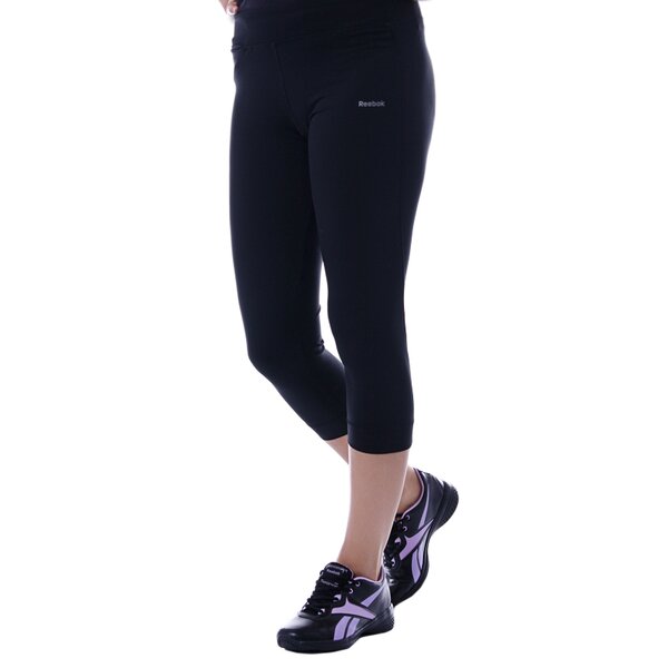 Spodnie dresowe damskie REEBOK SPODNIE ESS 3/4 TIGHT x35835 kolor czarny