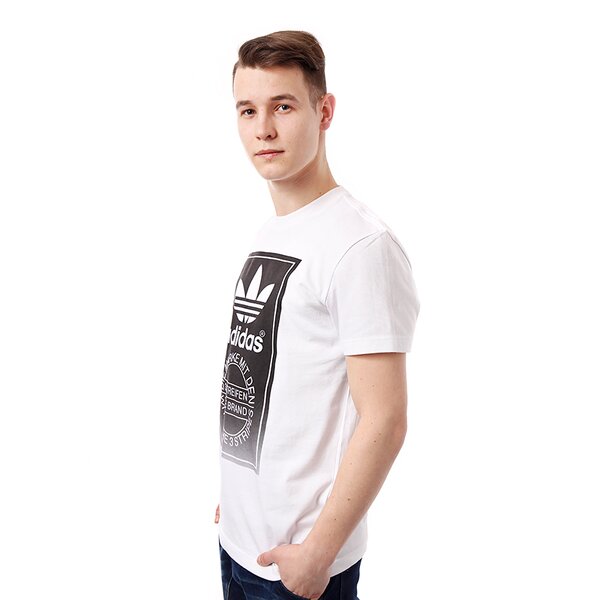 Koszulka męska ADIDAS T-SHIRT TONGUE LAB FADE f78613 kolor biały