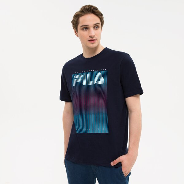 Koszulka męska FILA T-SHIRT CEDRICK fw22spm031410 kolor granatowy