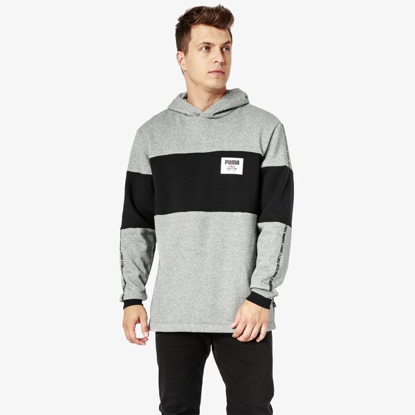 Bluza męska PUMA BLUZA REBEL BLOCK HOODY FL 85240003 kolor szary