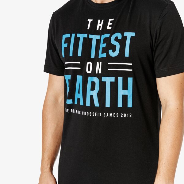 Koszulka męska REEBOK T-SHIRT SS CF GAMES FITTEST ON EARTH dn2392 kolor czarny