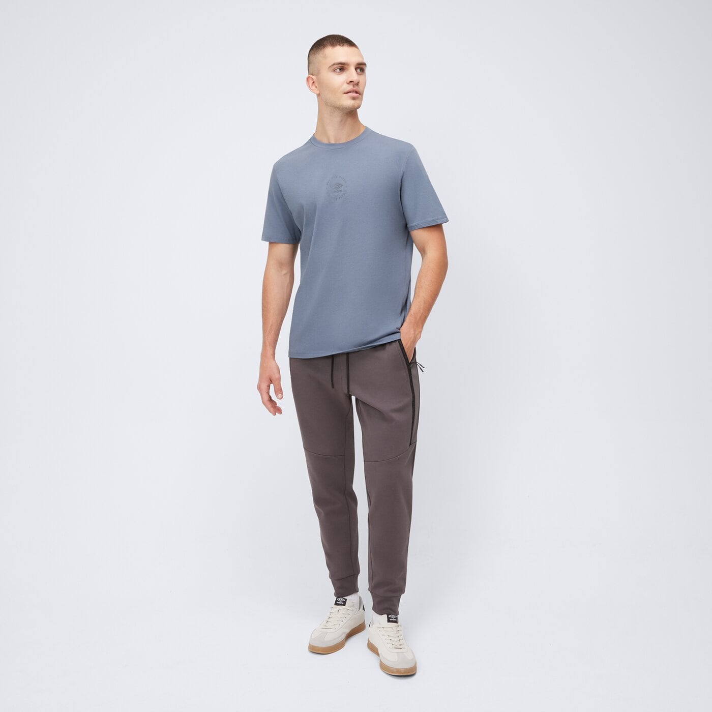 Koszulka męska UMBRO T-SHIRT RLXD TEE 66607u-g2b kolor niebieski