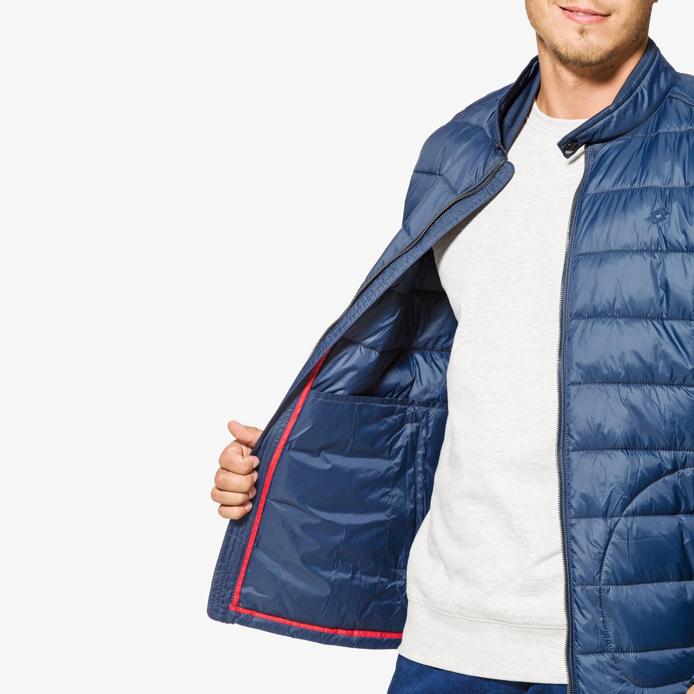 Kurtka zimowa męska LOTTO KURTKA TRAPAZ lo37kum38002 kolor granatowy