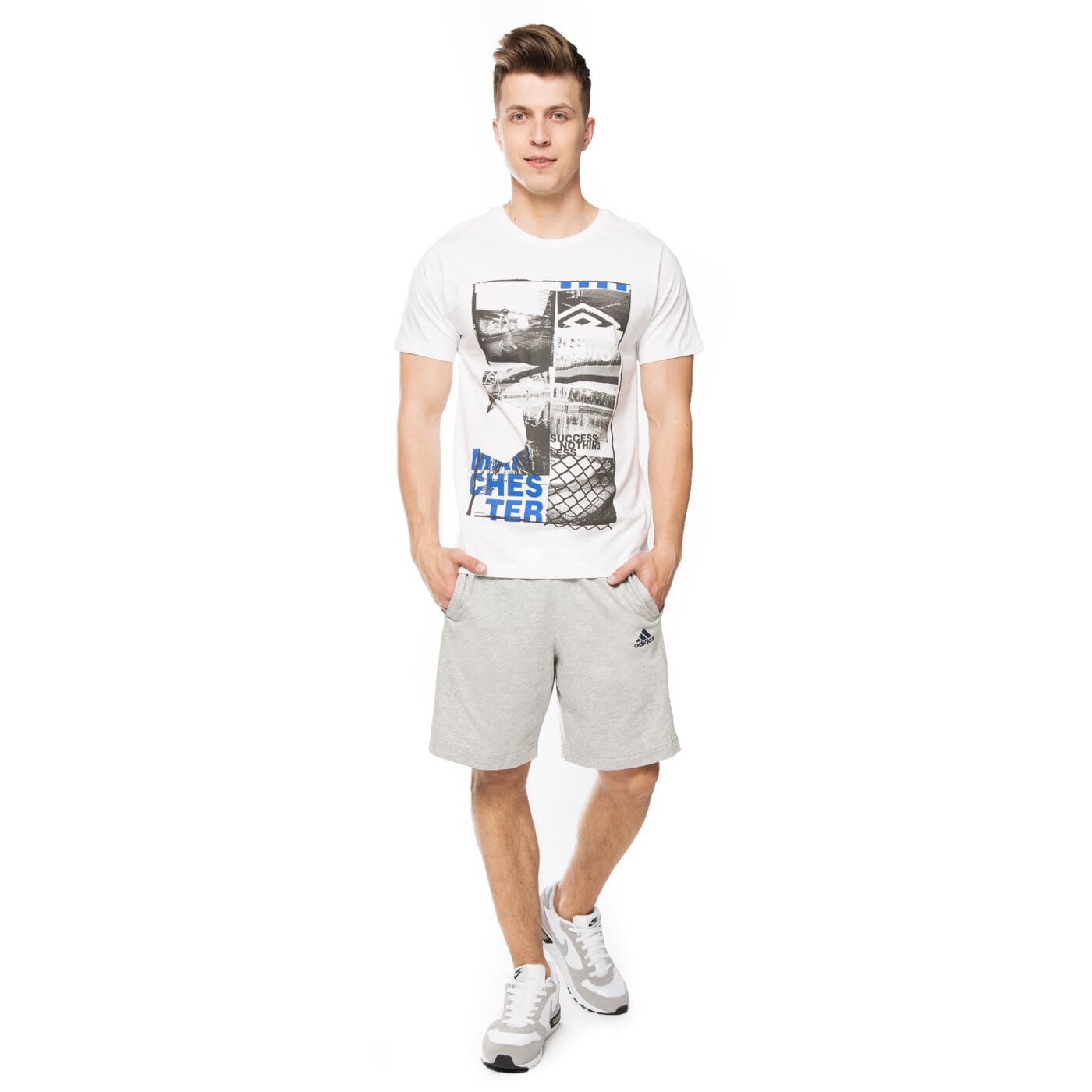 Spodenki męskie ADIDAS SZORTY ESS SHORT s17628 kolor szary