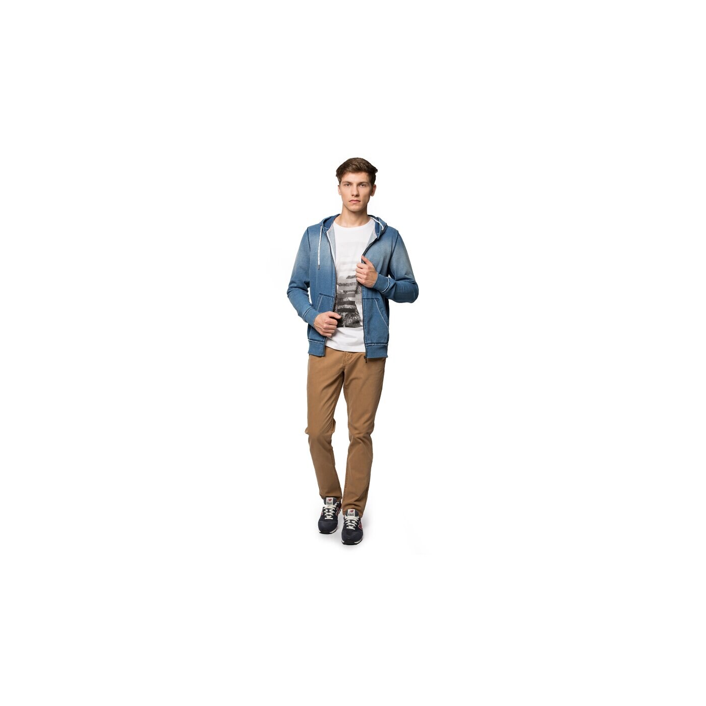 Bluza męska CONFRONT BLUZA FREZ cf35blm16001 kolor niebieski