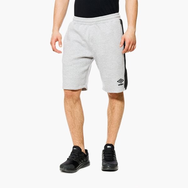 Spodenki męskie UMBRO SZORTY CONTRAST PANEL FLEECE 64885ub43 kolor szary
