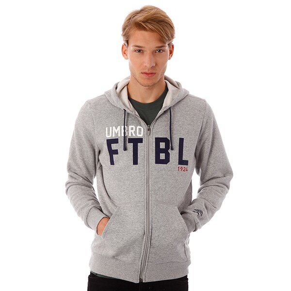 Bluza męska UMBRO BLUZA GRC HOODED F/Z JKT 62278u263 kolor szary