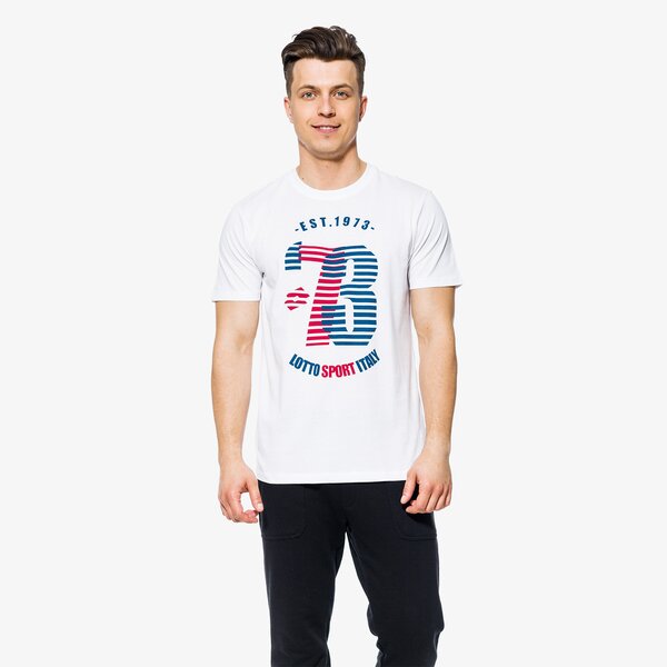 Koszulka męska LOTTO T-SHIRT SS RACE lo18tsm11002 kolor biały