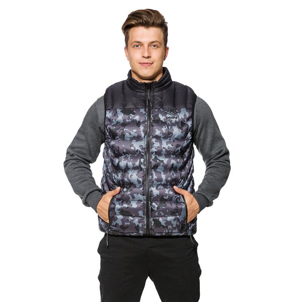 Bezrękawnik męski UMBRO BEZRĘKAWNIK MURAL ul37kam05001 kolor szary