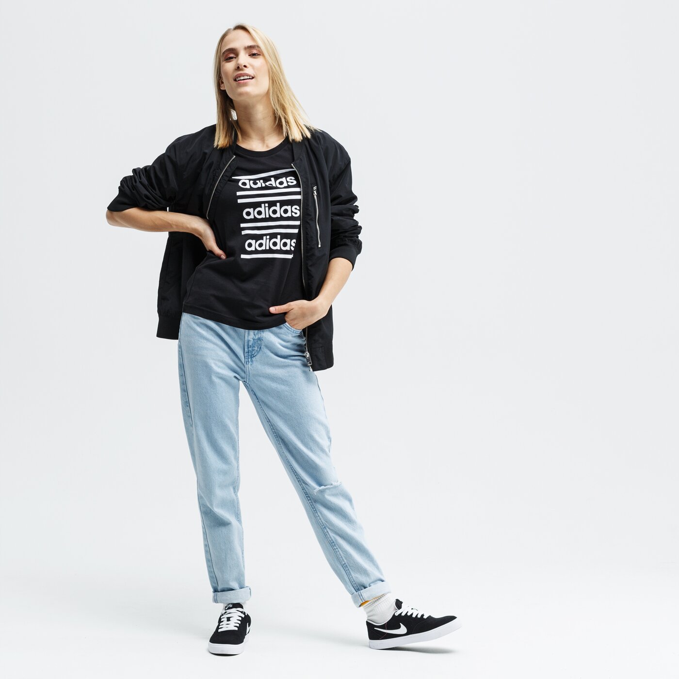 Koszulka damska ADIDAS T-SHIRT SS W C90 eh6458 kolor czarny