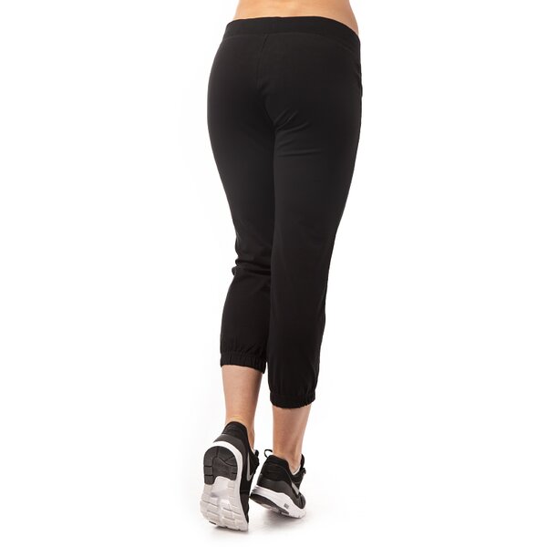 Spodnie dresowe damskie NIKE SPODNIE JERSEY CAPRI 614922010 kolor czarny